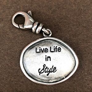 Silpada “Live Life in Style” Charm